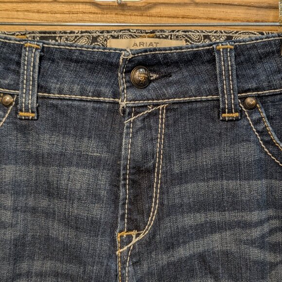 Ariat REAL Mid-Rise Boot Jeans Size 33R - Picture 6 of 15